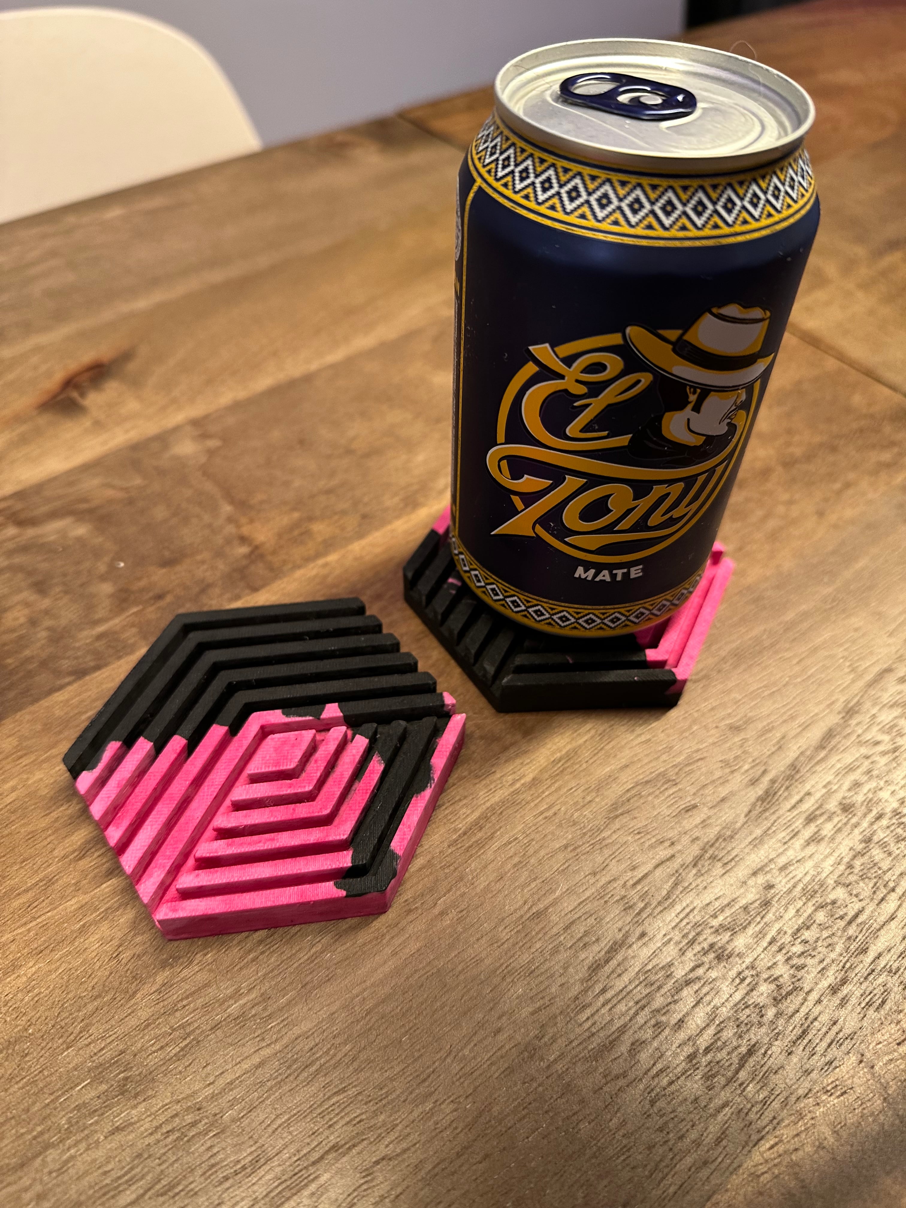 Geometric Cube Pattern Coaster - TPU Mold for Jesmonite Casting 3d model