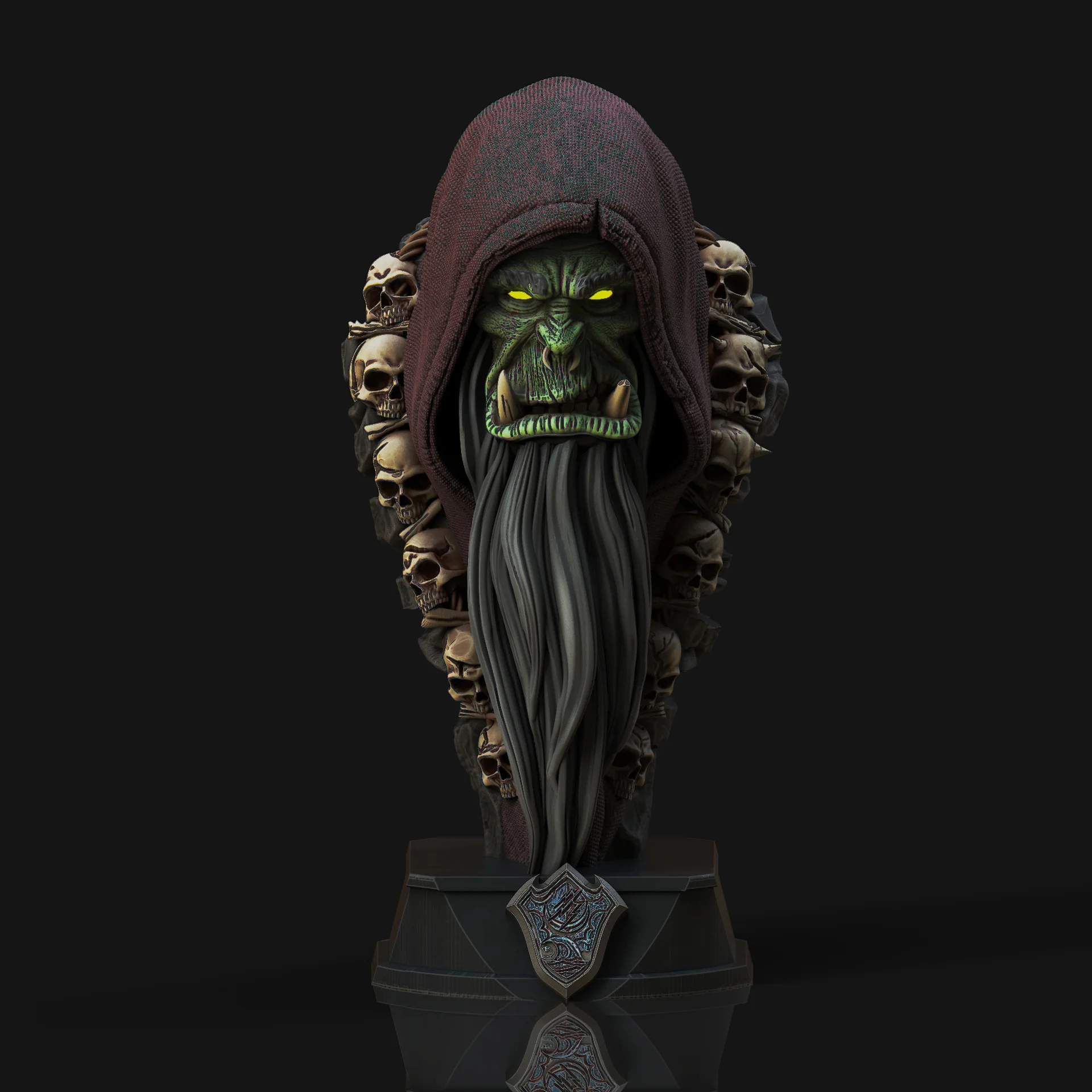 Gul'dan Bust (Pre-Supported) 3d model