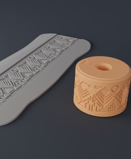 Texture Rollers Aztec middle Vol.1 (1-3) 3d model
