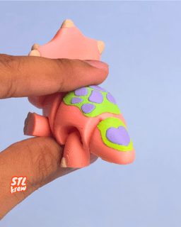 Cute articulated triceratops - Tripto 3d model