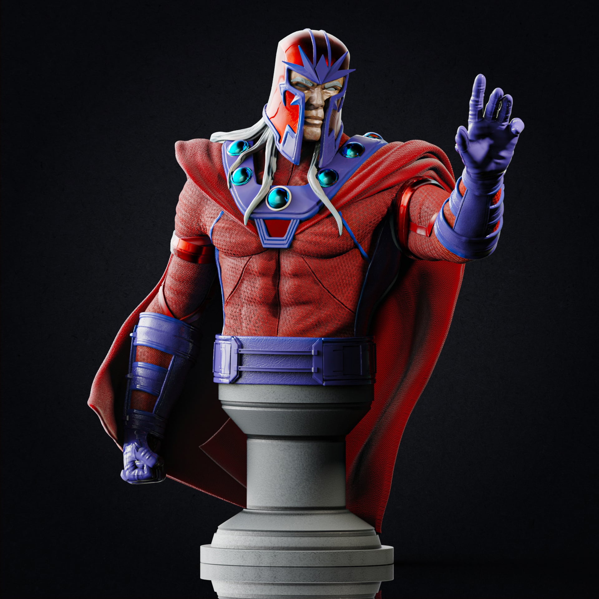 Magneto - Age of Apocalypse (Pre-Supported) 3d model