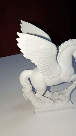 Winged horse statue 3d model