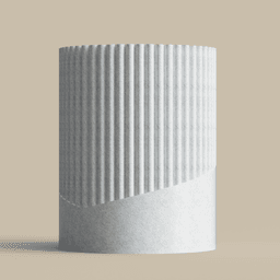 Sweeping Ribs Pen Cup 3d model