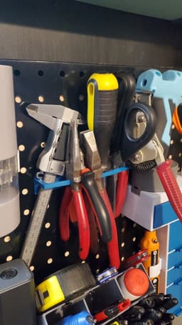 Pegboard tool rack 3d model