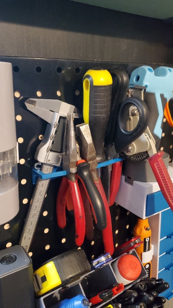 Pegboard tool rack 3d model
