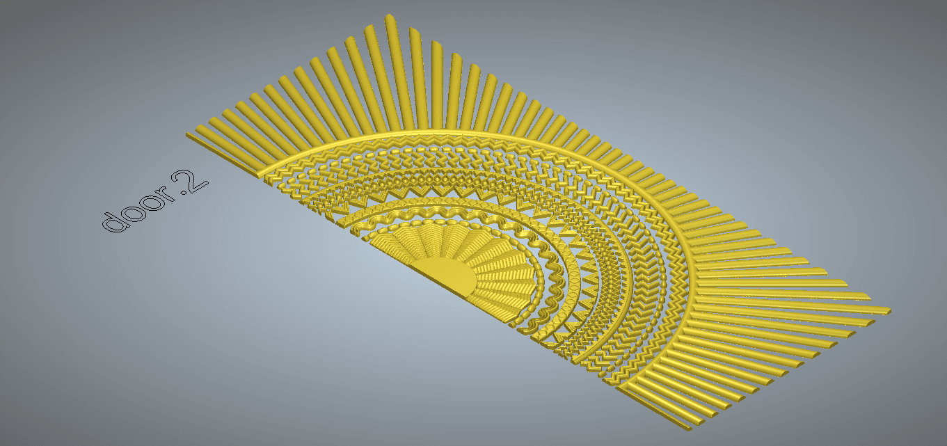 Modern CNC Door Collection Vol.01 3d model