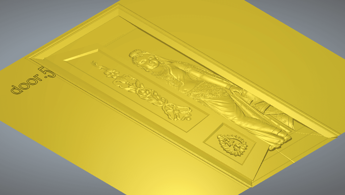 Modern CNC Door Collection Vol.01 3d model