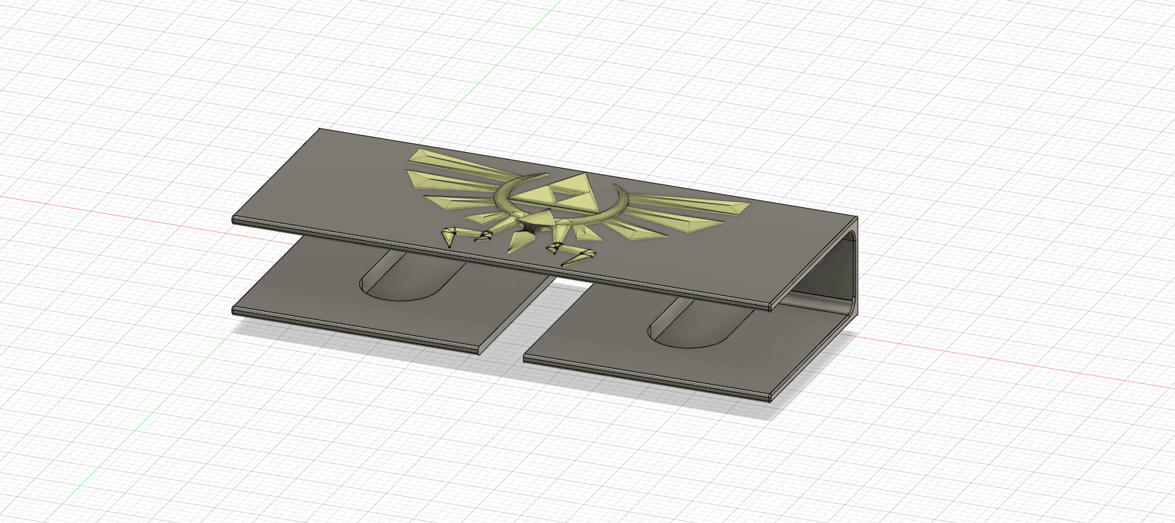 Magnetic Wii Sensor Bar Mount 3d model