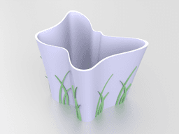 Butterfly-shaped Vase / Planter 3d model