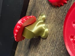 Nuka Cola Bottle Cap + Display Stand - Fallout Halloween Accessory - “Display Cap” on the included Display Stand - 3d model