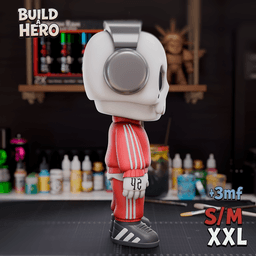 Urban Vibes Skull – Build A Hero Modular Figure (S/M/XXL) | 3MF 3d model