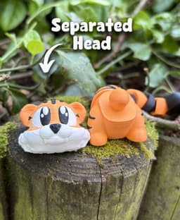 Tora the Tiger – Flexi Fidget Tiger – 3DPAW 3d model