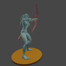 Female Jungle Troll Hunter v2.0 3d model