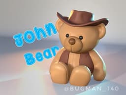 John Bear 3d model