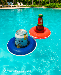 Pool Floaty for Drinks, This Summer Must-Have, Floating Donut for Beer and Cans 3d model