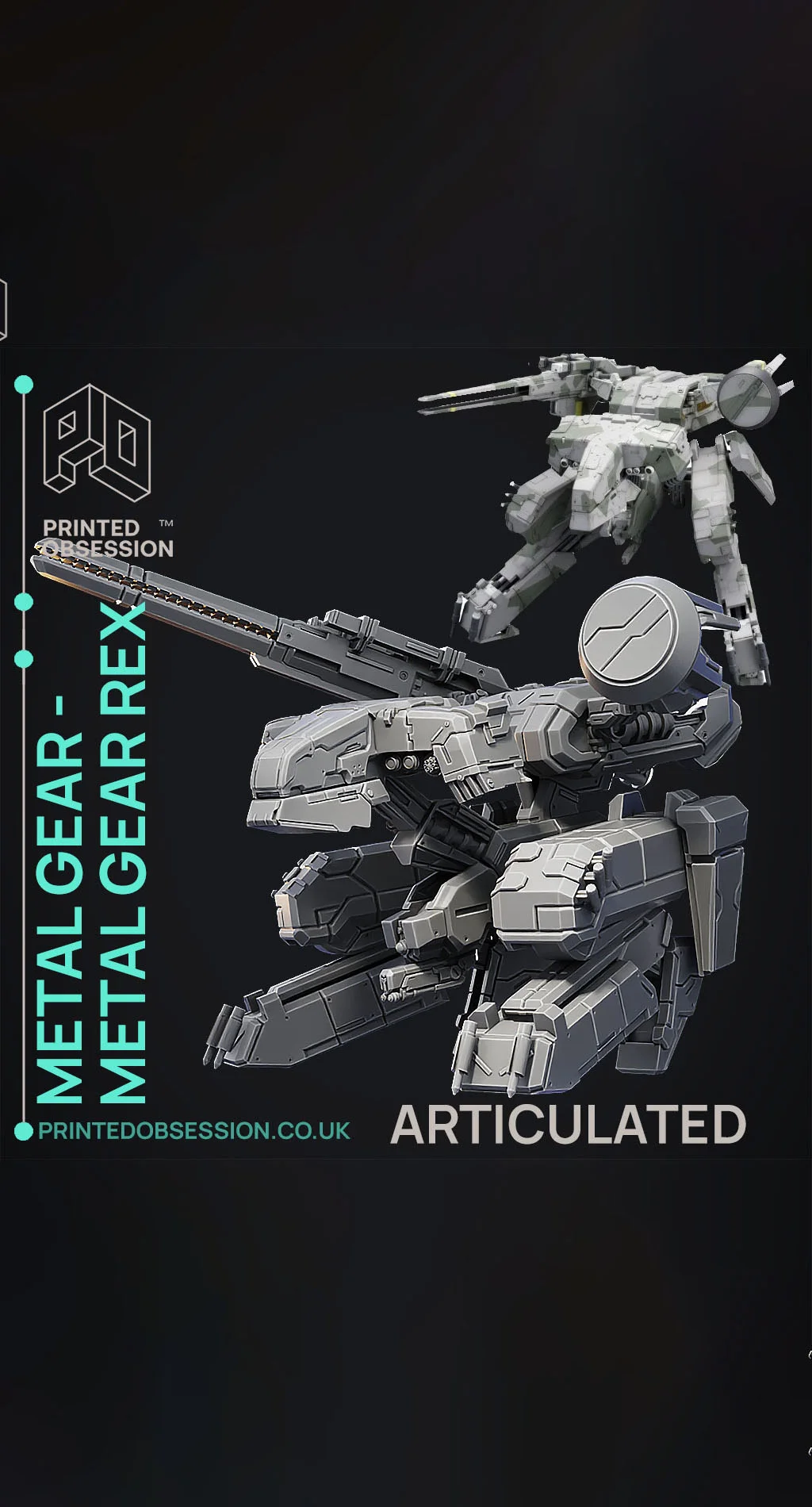 Metal Gear Rex - ARTICULATED - Fan Art 3d model