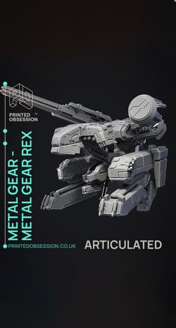 Metal Gear Rex - ARTICULATED - Fan Art 3d model