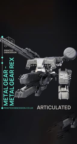 Metal Gear Rex - ARTICULATED - Fan Art 3d model