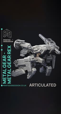 Metal Gear Rex - ARTICULATED - Fan Art 3d model