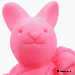 Book Lover Bunny (2) 3d model