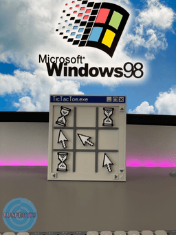 Windows 98 Inspired Tic-Tac-Toe 3d model