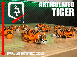 Articulated Tiger 3d model