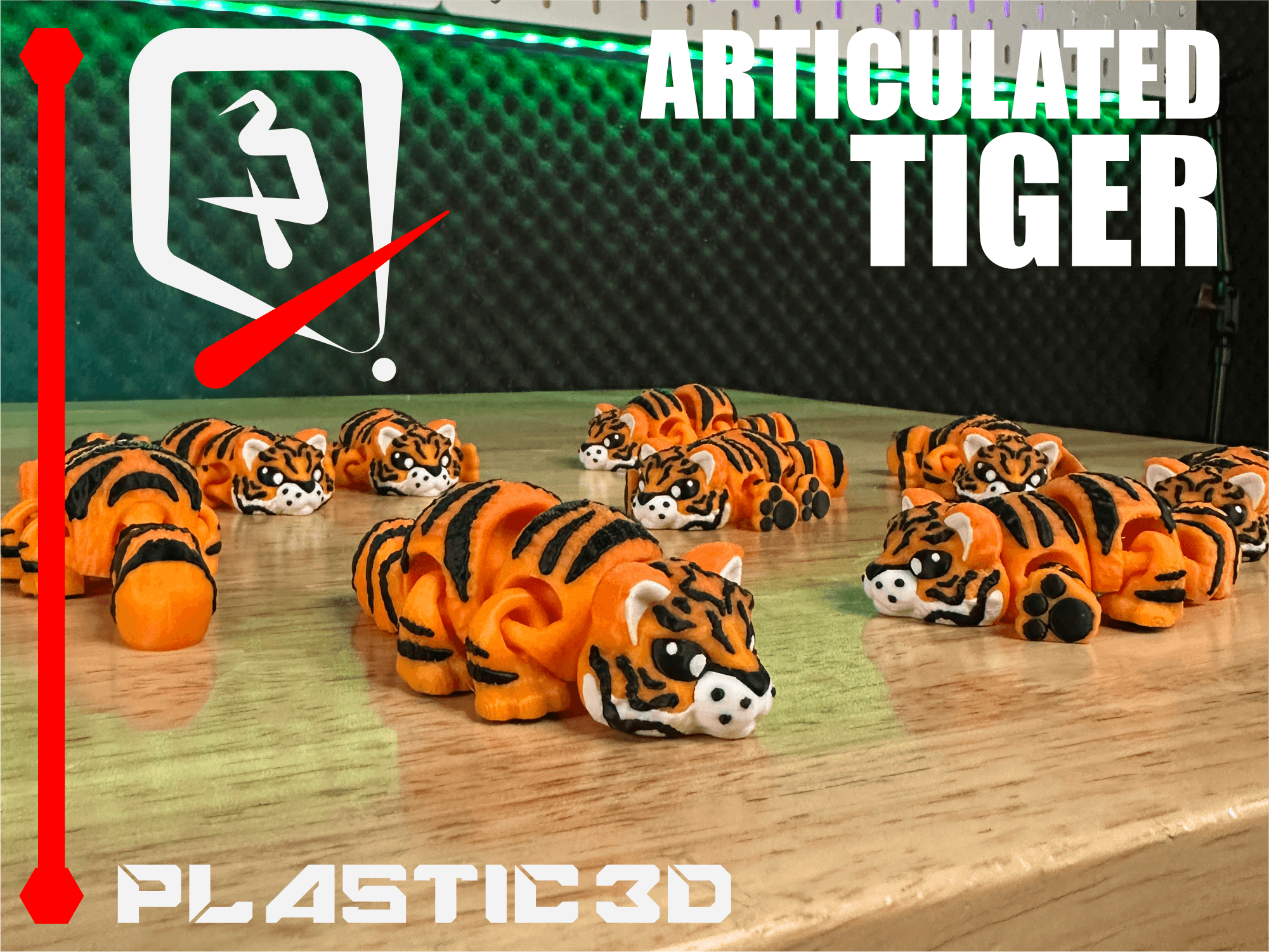 Articulated Tiger 3d model
