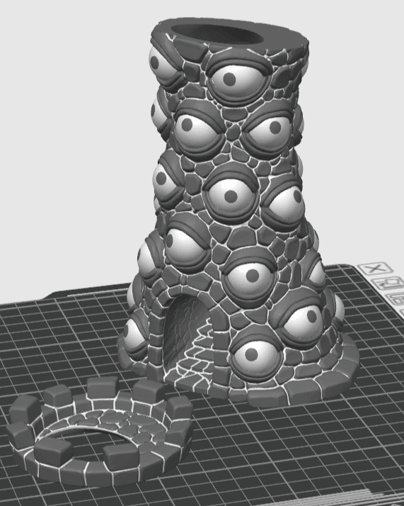 The Eye-full dice tower 3d model