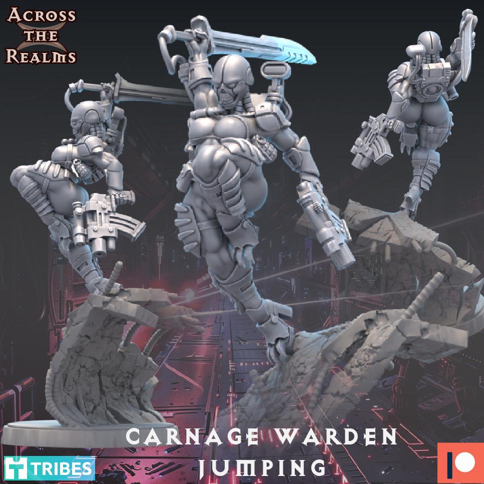 Carnage Warden jumping 3d model