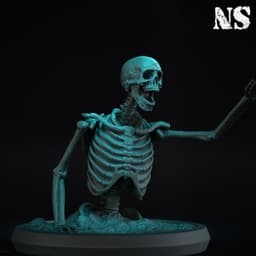 Rising Skeleton 01 3d model