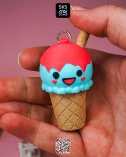 Ice Cream Mechanical Switch Clicker 3d model