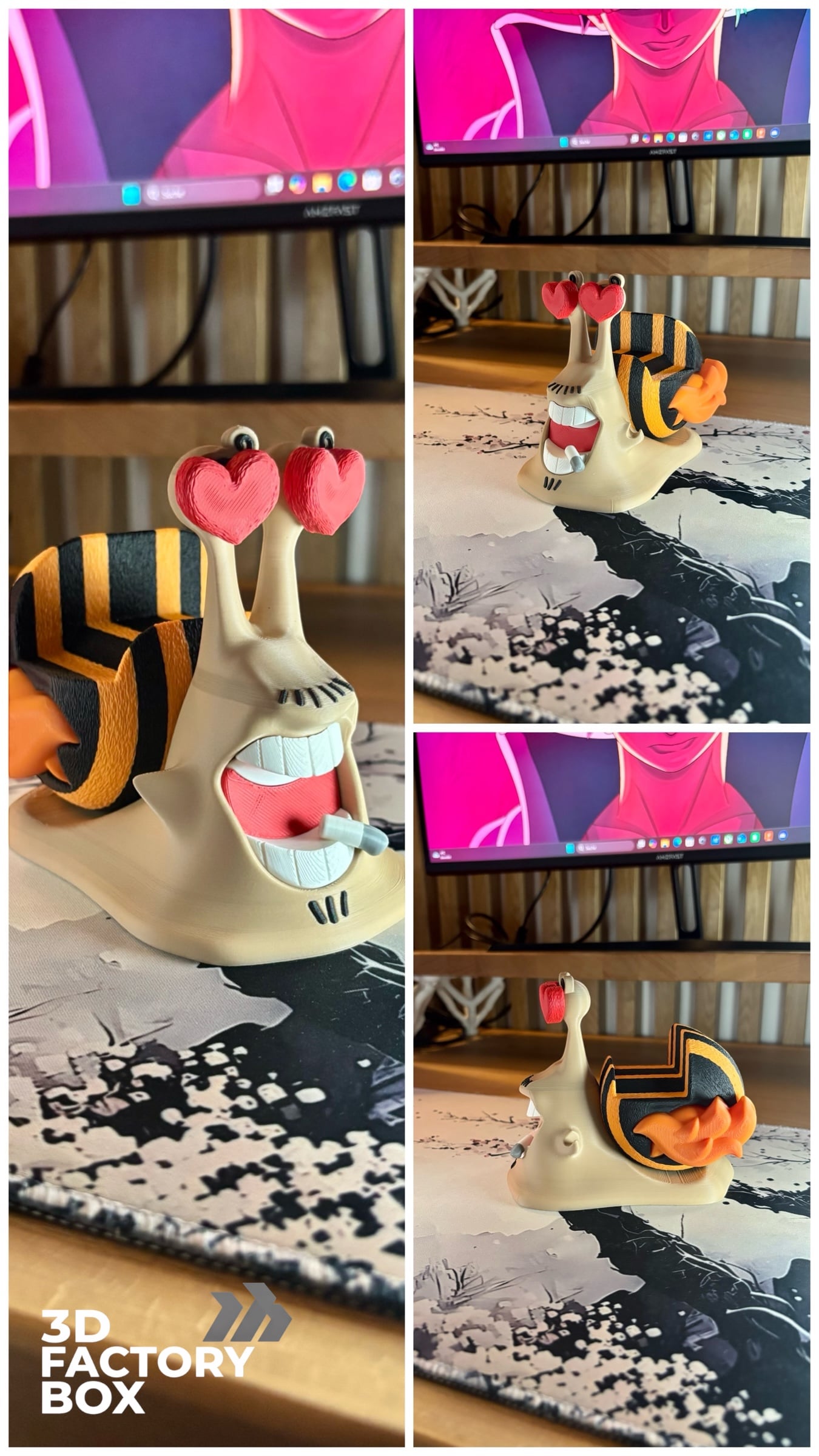 Anime Based Phone Snail - Universal Controller Stand 3d model