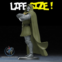 Life Size Dr Doom 3D Printer STL File 3d model