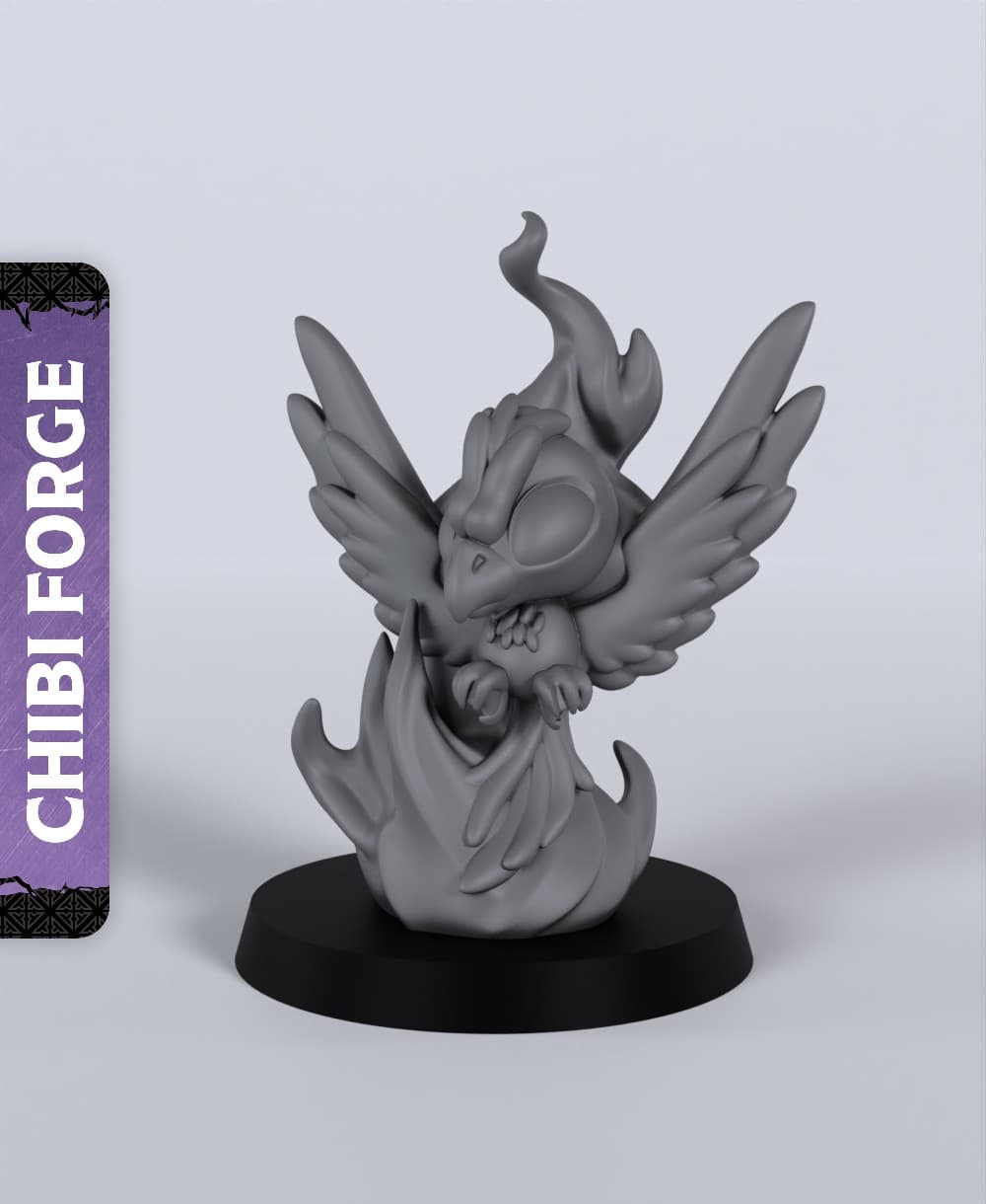 Phoenix Support - With Free Dragon - 5e DnD Inspired for RPG and Wargamers 3d model