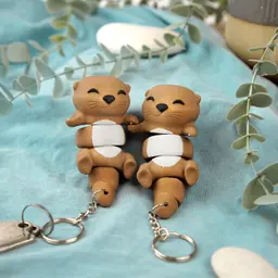 Otis, the Flexi Otter - Magnetic Hand-Holding Companion 3d model
