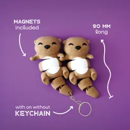 Otis, the Flexi Otter - Magnetic Hand-Holding Companion 3d model