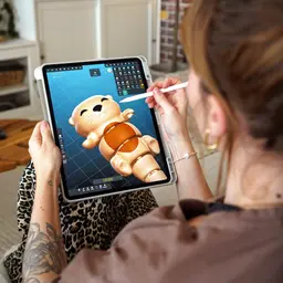 Otis, the Flexi Otter - Magnetic Hand-Holding Companion 3d model
