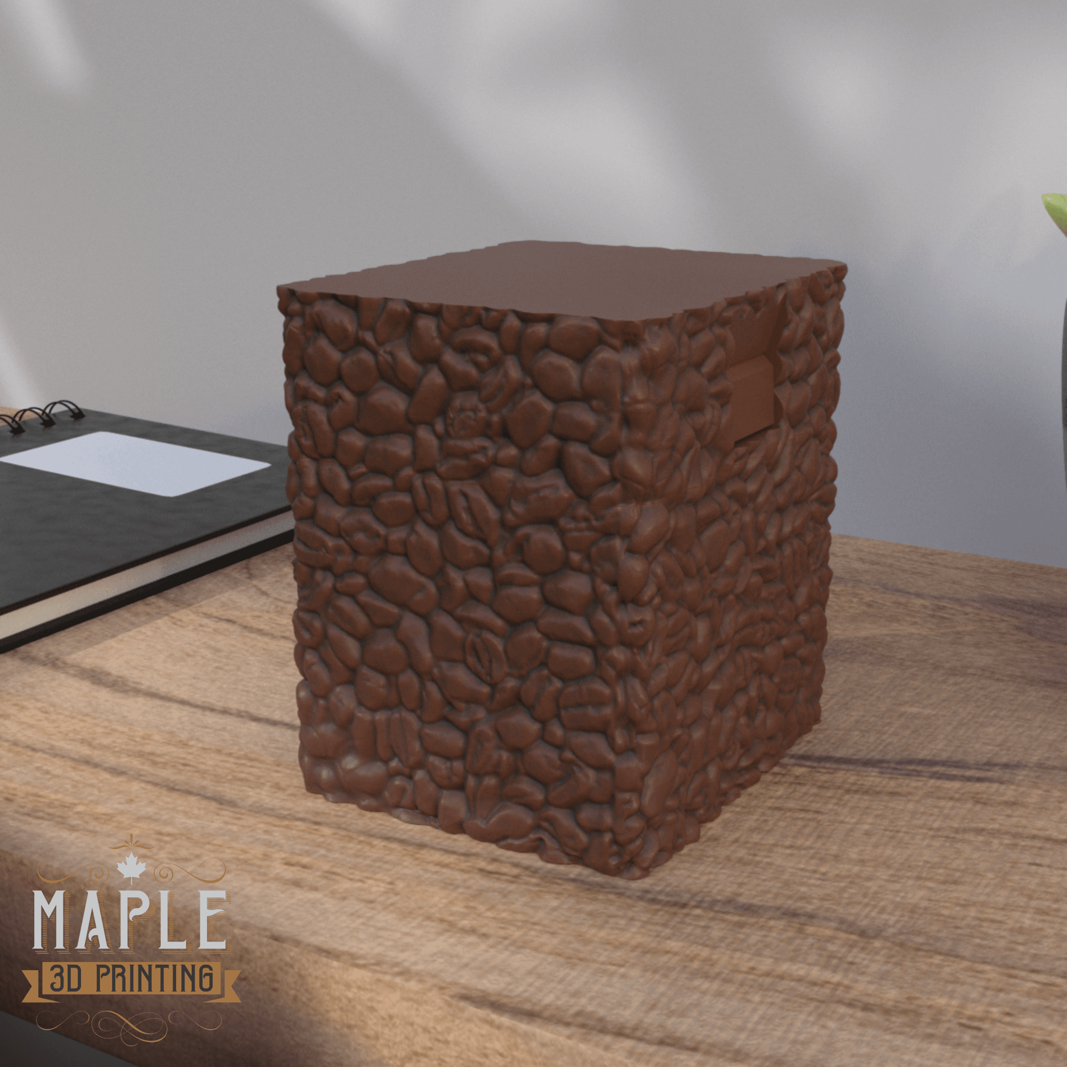 Snap Shut Deck Box - Coffee Beans 3d model