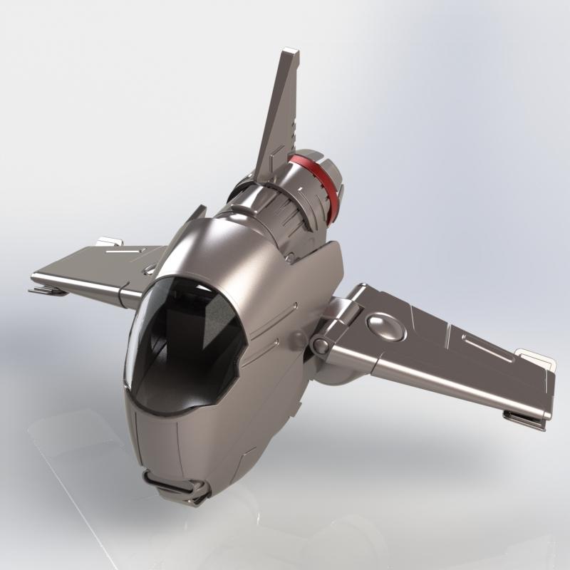 Space jet 3d model