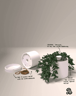 Insert Self-watering Pot 3d model