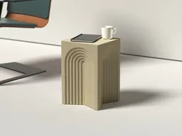Arch Retro - Fully 3D printed coffee table - SIDE Collection 3d model
