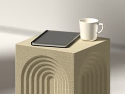 Arch Retro - Fully 3D printed coffee table - SIDE Collection 3d model