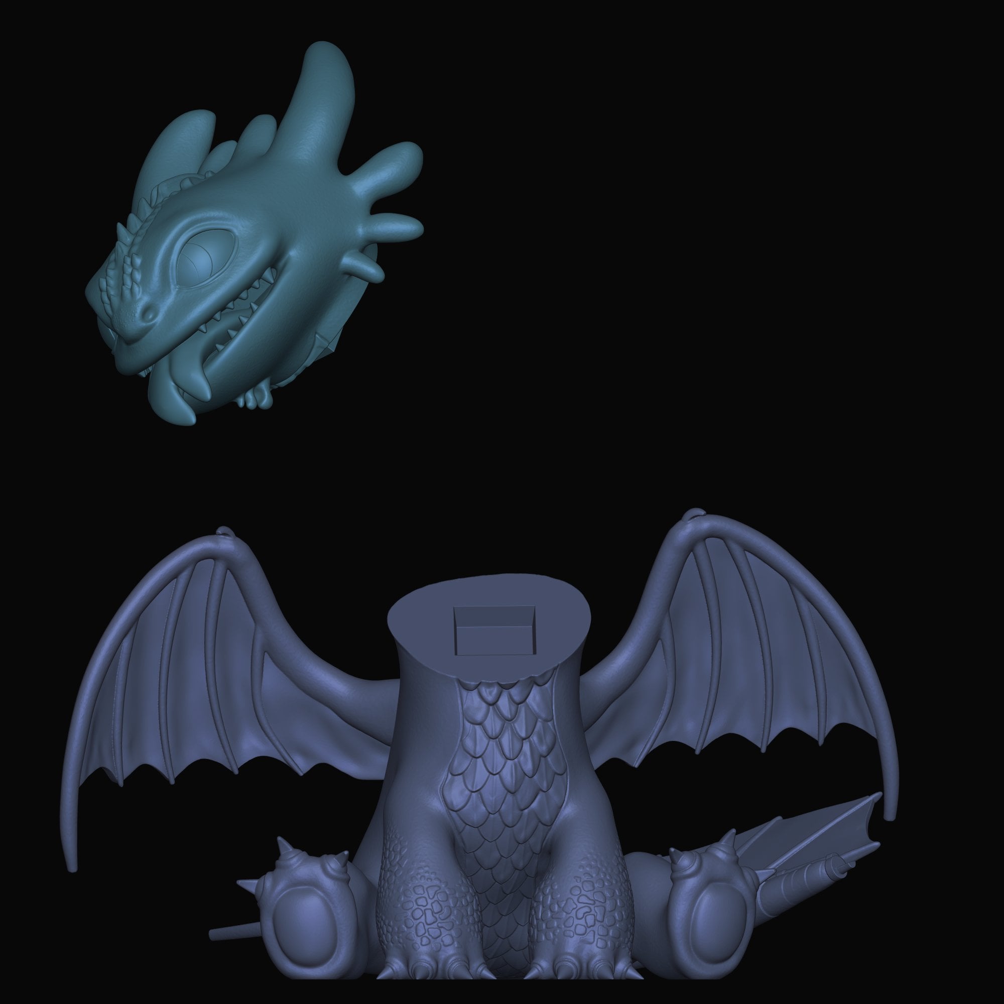 Toothless_cute baby Night Fury 3d model