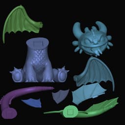 Toothless_cute baby Night Fury 3d model