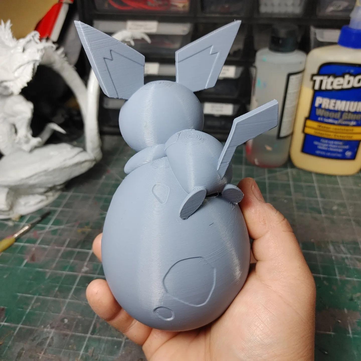 Pichu Pokemon Egg Container 3d model