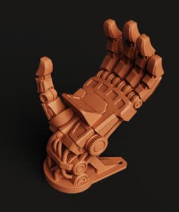 Robotic Hand Controller Stand | Mecha Gamer Holder 3d model