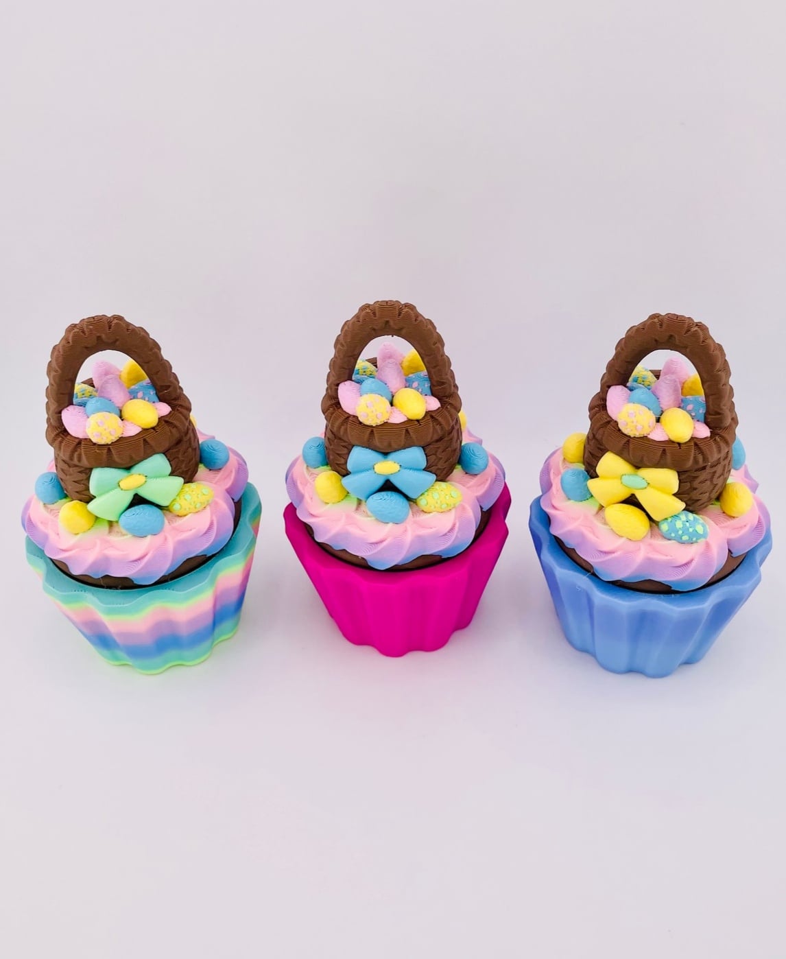 Cupcake Container -Easter Basket 3d model