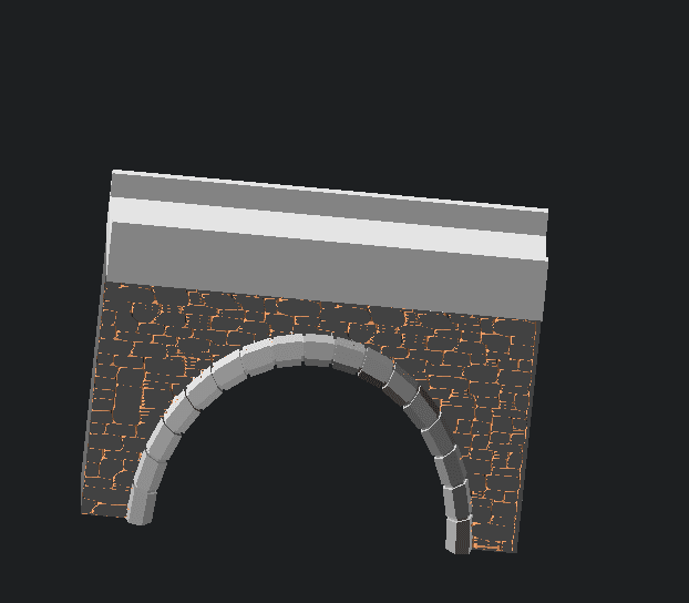Stone Arch (Customizable) 3d model