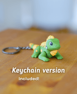 Icky Iguana - Articulated fidget Iguana 3d model
