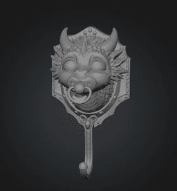 Baby Dragon Wall Hook STL File for 3D Printing 3d model